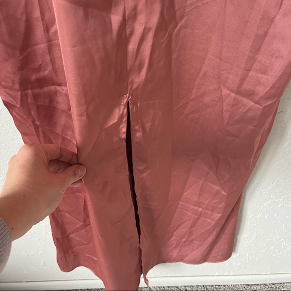 NWT BTFL-LIFE 1940s Satin Dress Terra Cotta Pink S - Picture 9 of 16